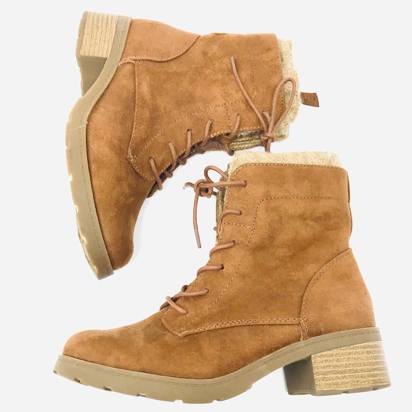 Mossimo Supply Co. Shoes - Mossimo Supply Co. Suede + Wool Lace Up Boots Sz 7.5 Brown